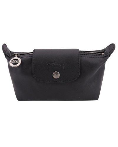 Longchamp Small clutch/bag in blue leather ref.77211 - Joli Closet