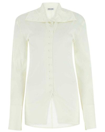 Low Classic Buttoned Long Sleeve Shirt - White