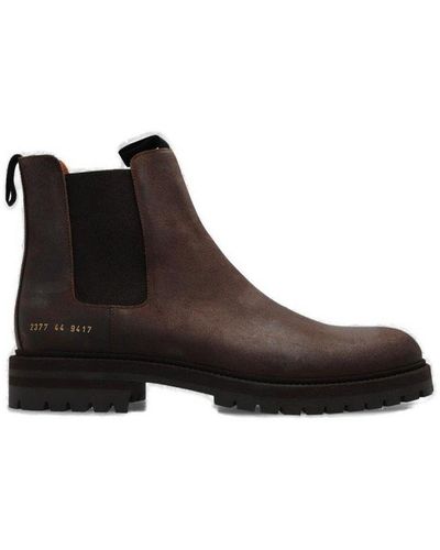 Common Projects Round Toe Chelsea Boots - Brown