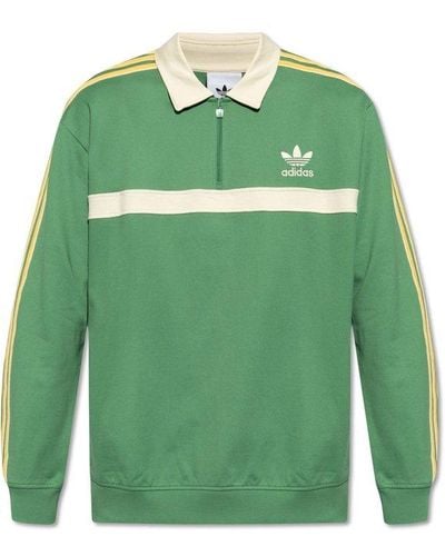 adidas Originals Long-sleeved Polo Shirt - Green