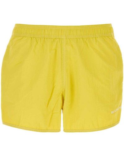 Isabel Marant Vicente Logo Embroidered Swim Shorts - Yellow