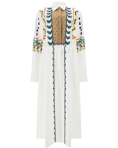 Valentino Beads-embroidered Dress - White
