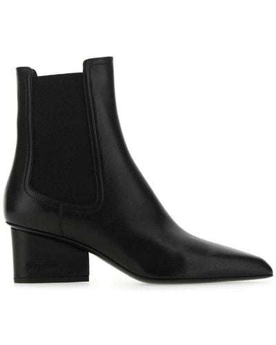Ferragamo Pointed-toe Chelsea Boots - Black