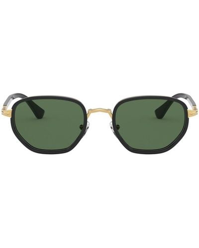 Persol Oval Frame Sunglasses - Green