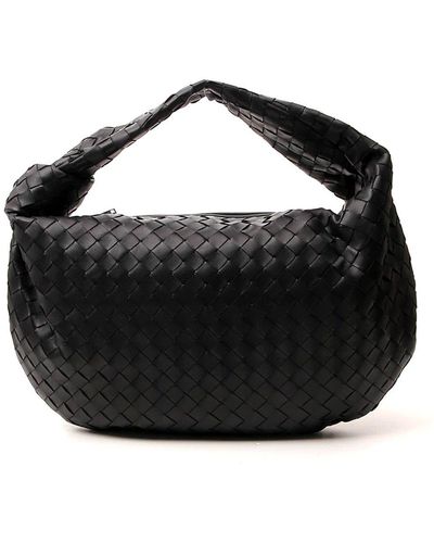 Bottega Veneta Bv Jodie Small Intrecciato Leather Hobo Bag - Black