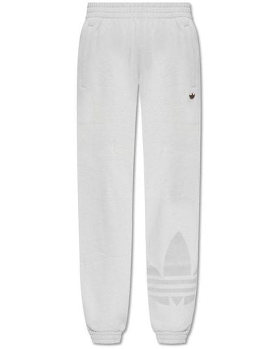 adidas Originals Sweatpants With Logo, - White