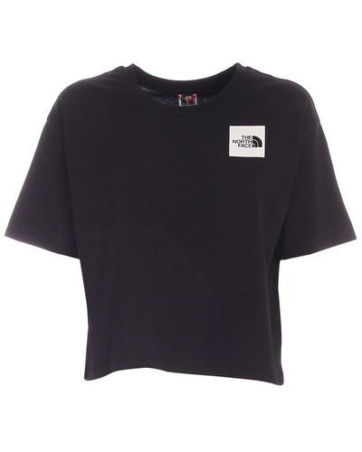 The North Face Cropped Crewneck T-shirt - Black