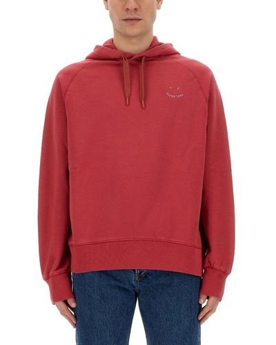PS by Paul Smith Logo Embroidered Drawstring Hoodie