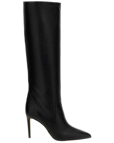 Paris Texas Pointed Toe Knee-high Boots - Black