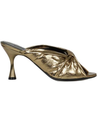 Balenciaga Drapy Sandals - Women - Metallic