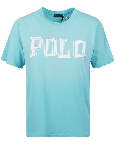 Polo Ralph Lauren Logo-printed Crewneck T-shirt - Blue