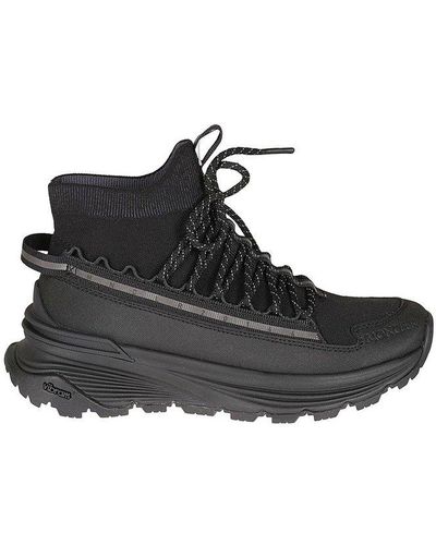 Moncler Monte Runner Knit High-top Sneakers - Black