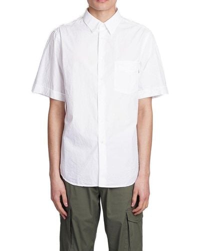 Aspesi Short Sleeved Buttoned Shirt - White