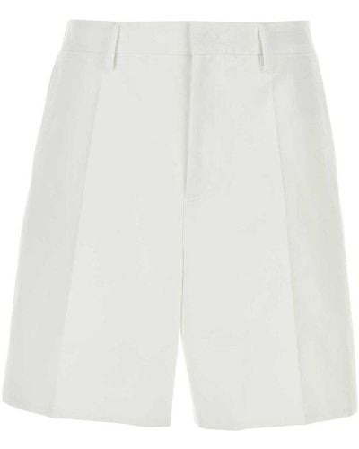 Valentino High Waist Shorts - White
