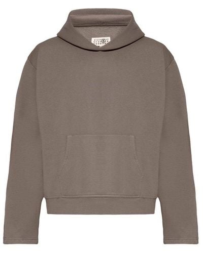 MM6 by Maison Martin Margiela Hoodie With Pocket - Brown