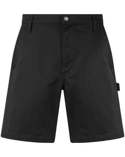 Moschino Logo Patch Bermuda Shorts - Black