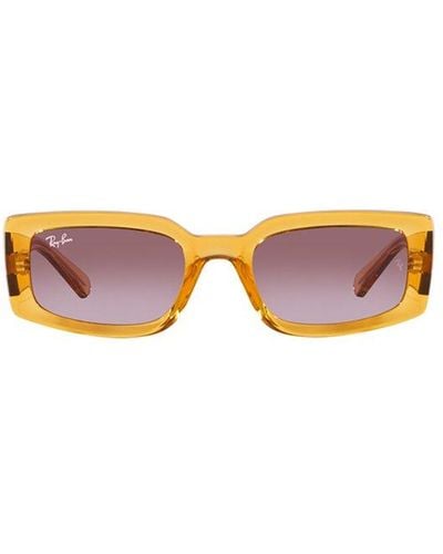 Ray-Ban Kiliane Rectangular Frame Sunglasses - Pink