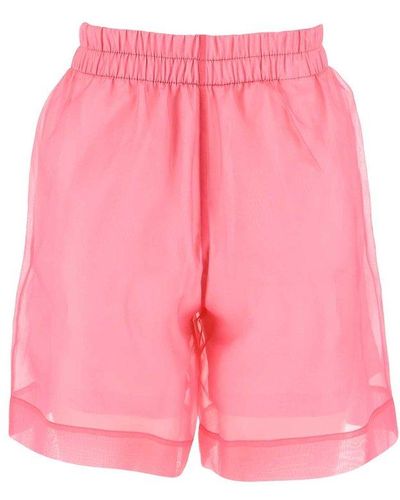 Dries Van Noten Elasticated Waistband Shorts - Pink