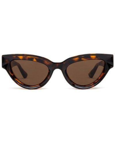 Bottega Veneta Sharp Cat Eye Sunglasses - Multicolor