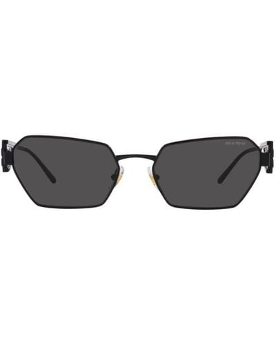 Miu Miu Irregular-frame Sunglasses - Black