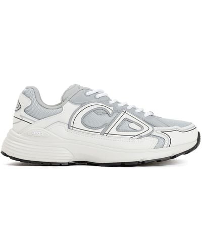 Dior Mesh Lace-up Sneakers - White