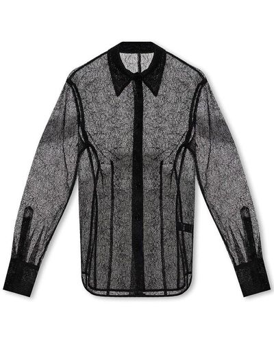 Helmut Lang Lace Shirt - Gray