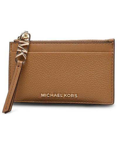 MICHAEL Michael Kors Peanut Leather Empire' Wallet - Brown