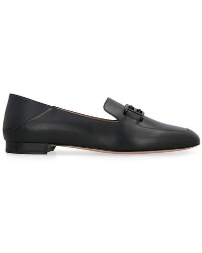 Bally Ellah Leather Loafers - Black