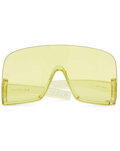 Gucci Oversized Frame Sunglasses - Yellow