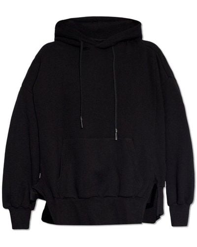 Yohji Yamamoto Cotton Oversize Hoodie, - Black