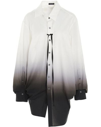 Ann Demeulemeester Degradé Shirt - White