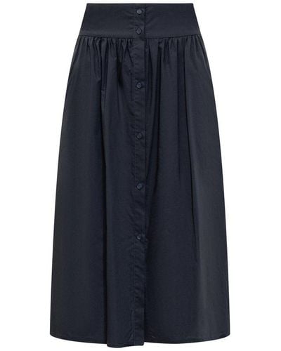 Woolrich Long Cotton Skirt - Blue