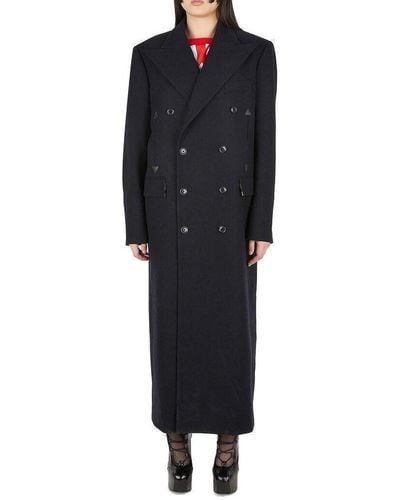 Vivienne Westwood Double-breasted Long Coat - Black