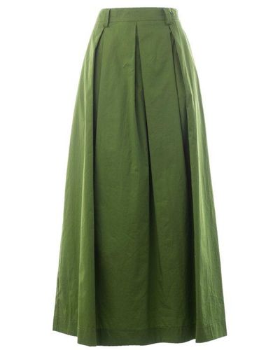 Kaos Draped A-line Skirt - Green