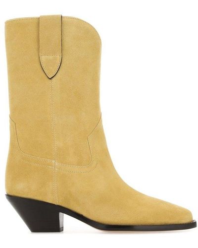 Isabel Marant Duerto Pointed Toe Boots - Yellow