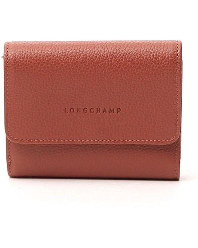 Longchamp Le Foulonné Compact Wallet - Natural