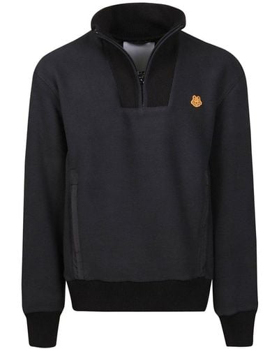 KENZO High-neck Ribbed Sweater - Black