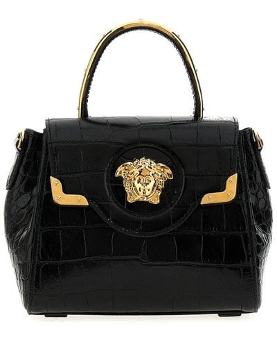 Versace 'La Medusa' Small Handbag - Black