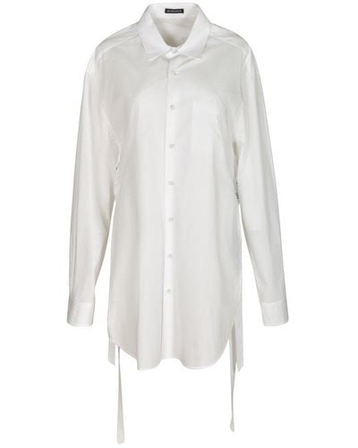 Ann Demeulemeester Dete Long Pocket Shirt - White