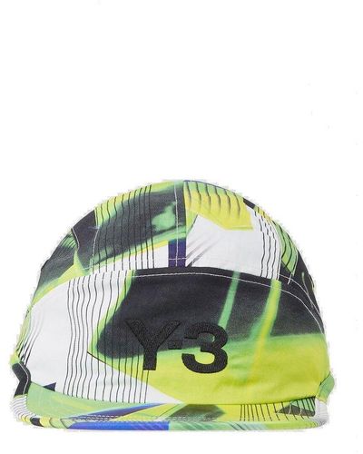 Y-3 Printed Running Cap - Green