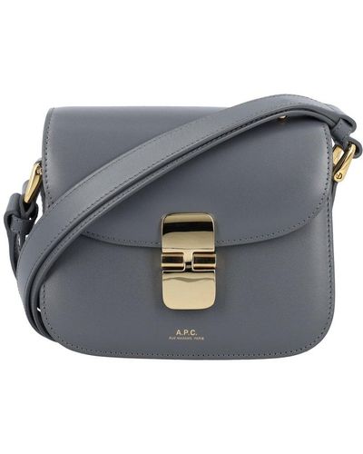 A.P.C. Grace Mini Shoulder Bag - Gray