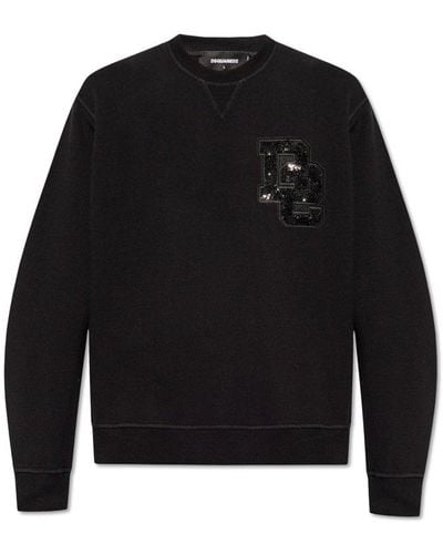 DSquared² Sweatshirt With Logo Detail - Black