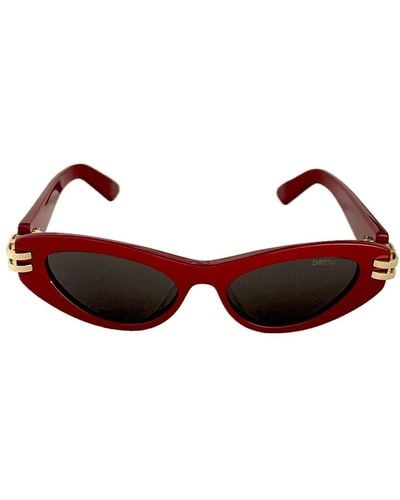 Dior Butterfly Frame Sunglasses - Red