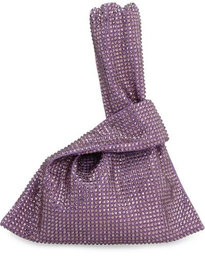 GIUSEPPE DI MORABITO Crystal Embellished Tote Bag - Purple