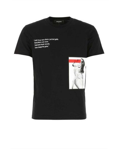 DSquared² X Ibrahimović Icon Print T-shirt - Black