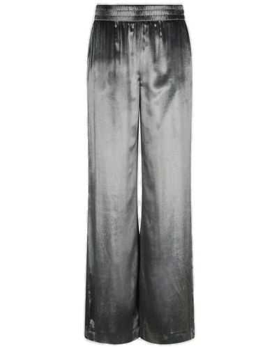 RED Valentino Red High Waist Wide Leg Pants - Gray