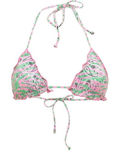 Woman bralette bikini with tropical print – MC2 Saint Barth