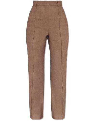 Nanushka 'leena' Wool Pants, - Brown