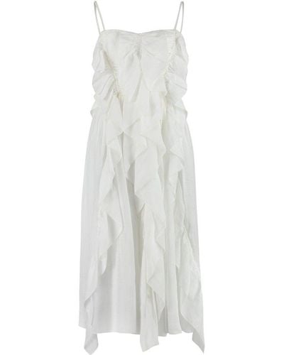 Chloé Ramie Dress - White