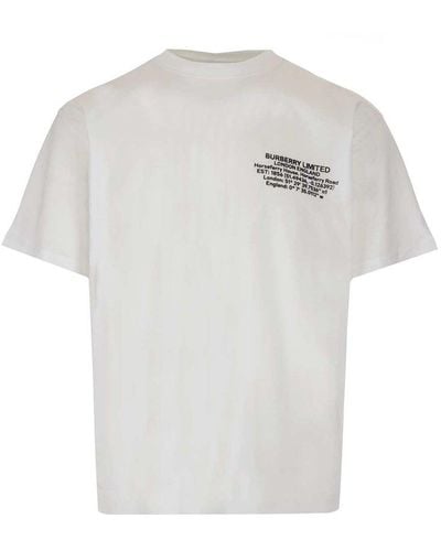 Burberry Horseferry-print T-shirt - White